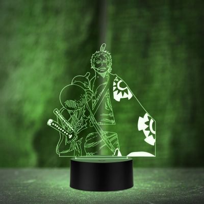 Acrylic Zoromanga452 3D Illusion Night Lamp Anime Home Decor Light 16 Color Changing With Remote Control,
